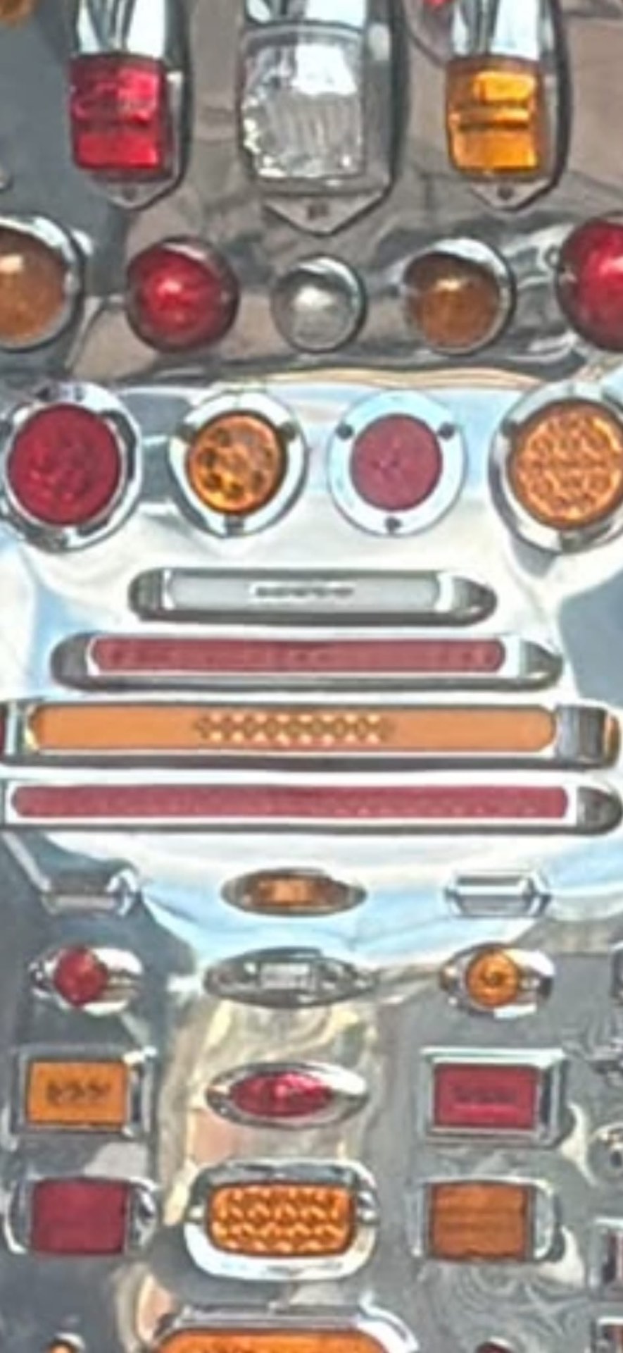 Chrome marker, brake & signal lights